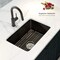 Kibi Pure 27 Fireclay Kitchen Undermount Single Bowl Sink - Matte Black K2-S27MB - alternate 8